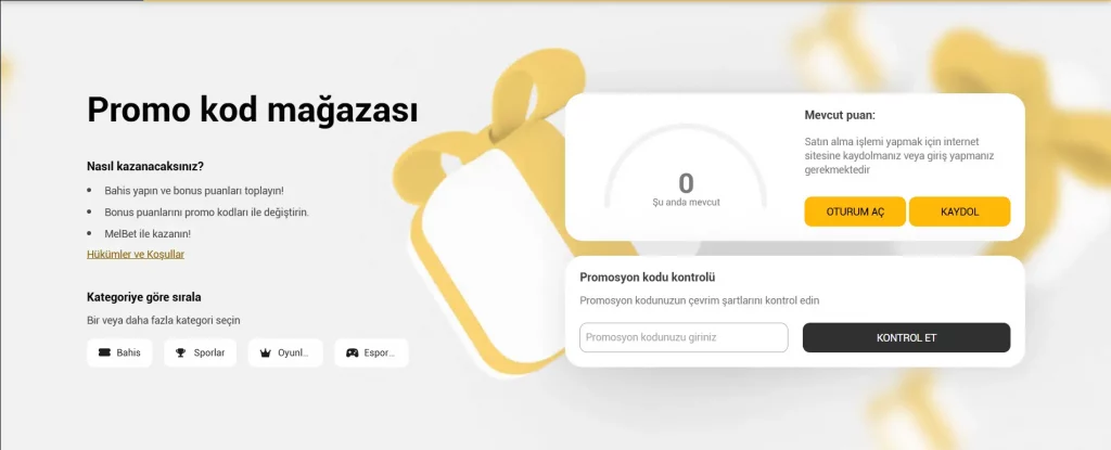 MelBet promo kod mağazası bonus sistemi