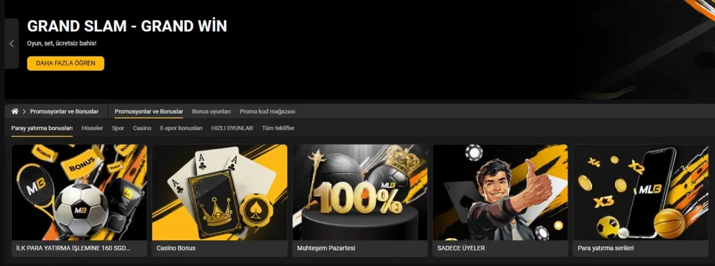 MelBet yatırım bonusları