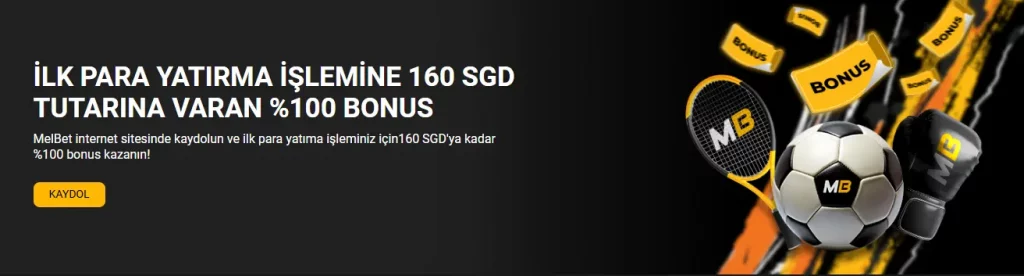 MelBet ilk yatırım bonusu