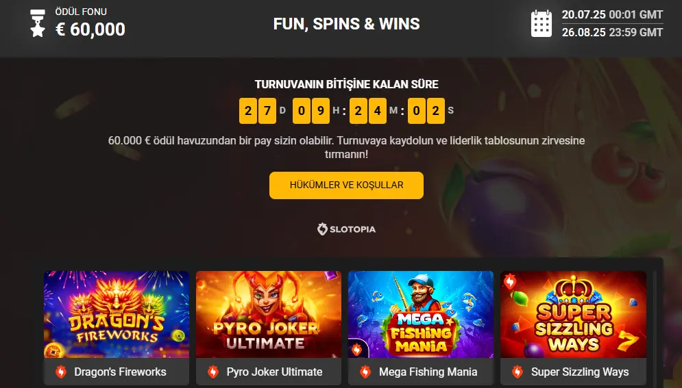 MelBet Spinoleague turnuvası