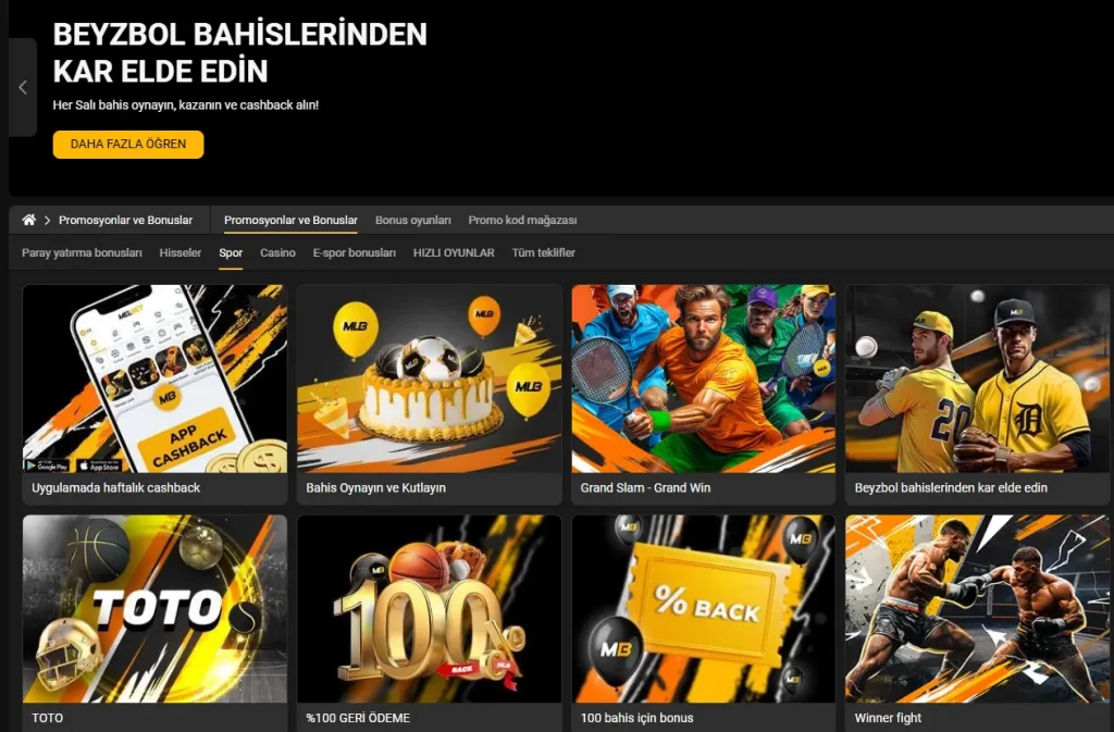 MelBet spor bahis bonusu