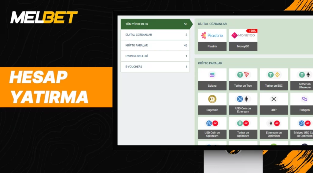 Melbet hesap yatırma yöntemleri