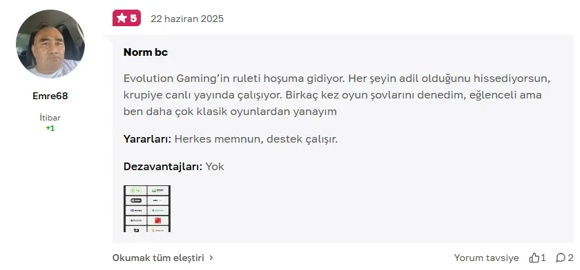 MelBet rulet oyuncu yorumu