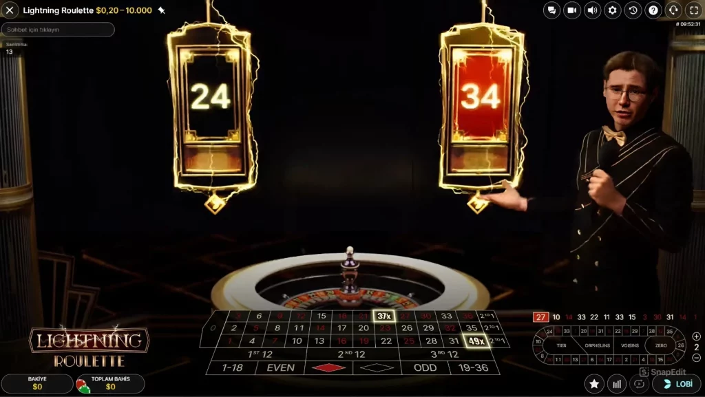 MelBet canlı rulet oyunu