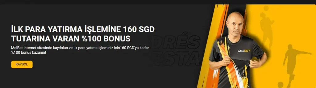 MelBet %100 ilk para yatırma bonusu