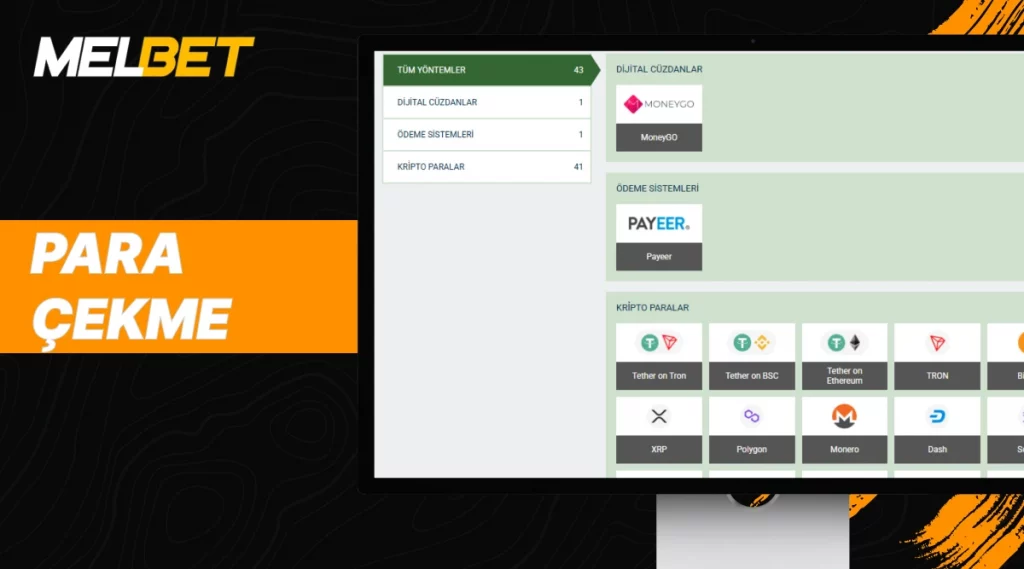 Melbet para çekme yöntemleri
