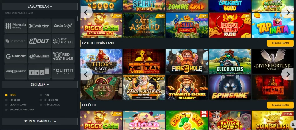 MelBet slot oyunları koleksiyonu