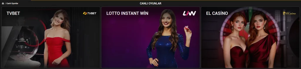 MelBet TV oyunları bölümü